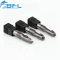 BFL Fresa CNC Carbide 2 flutes Ball Nose End Mill Cutter